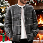 Bryce | Men's Christmas Patterned Knit Cardigan