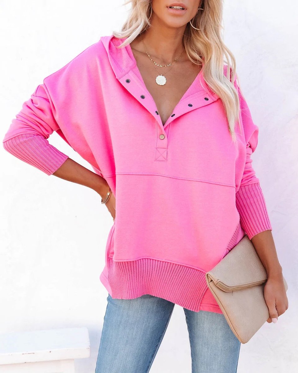 Women's Oversized Long Sleeve Hoodie Pullover