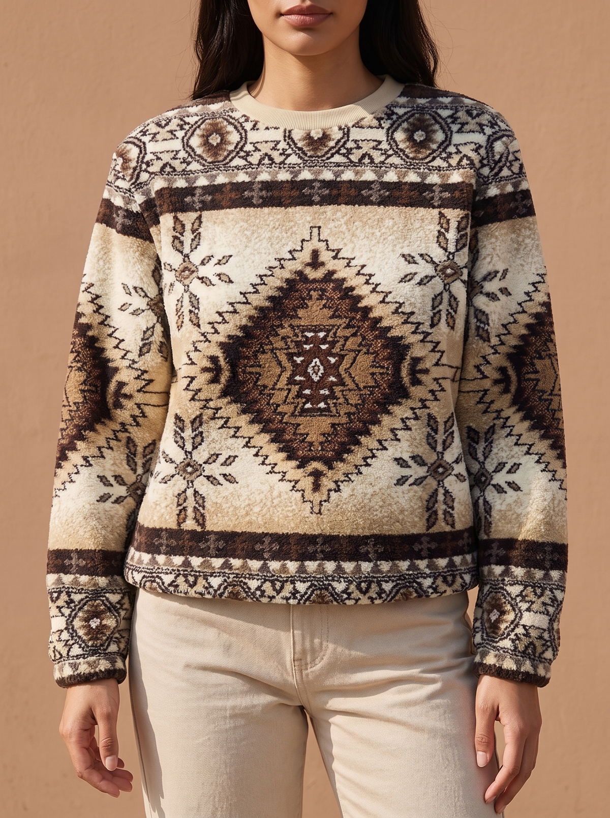 Aztec Jacquard Sweatshirt