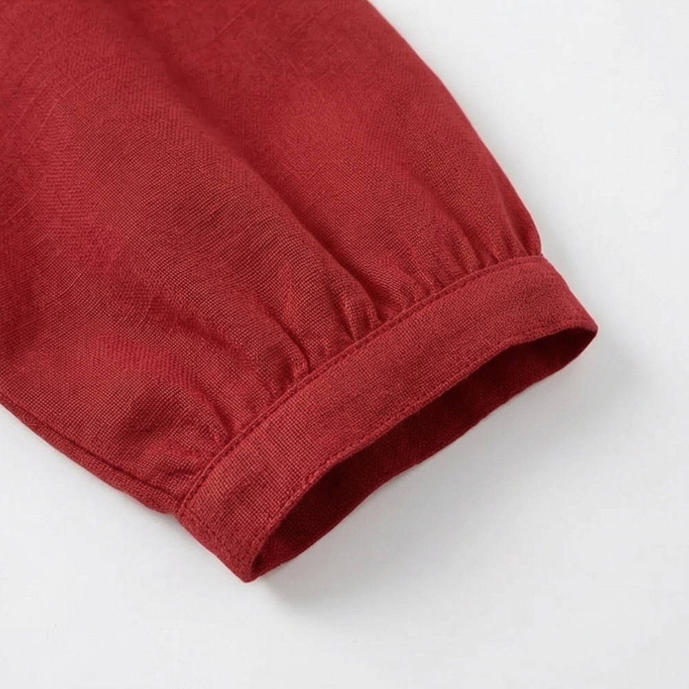 Women's Peter Pan Collar Button-Up Blouse