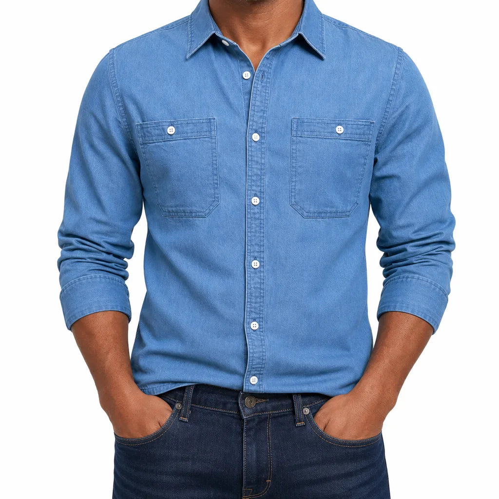 Men's Western Denim Shirt