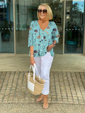 Floral Top - Blue