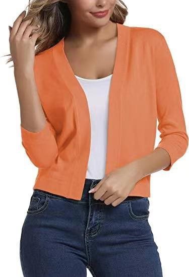 Women's Open Front 3/4 Sleeve Cardigan