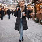 Clarissa | Fur Hood Longline Puffer Coat