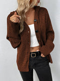 Women's Hooded Button Front Cardigan