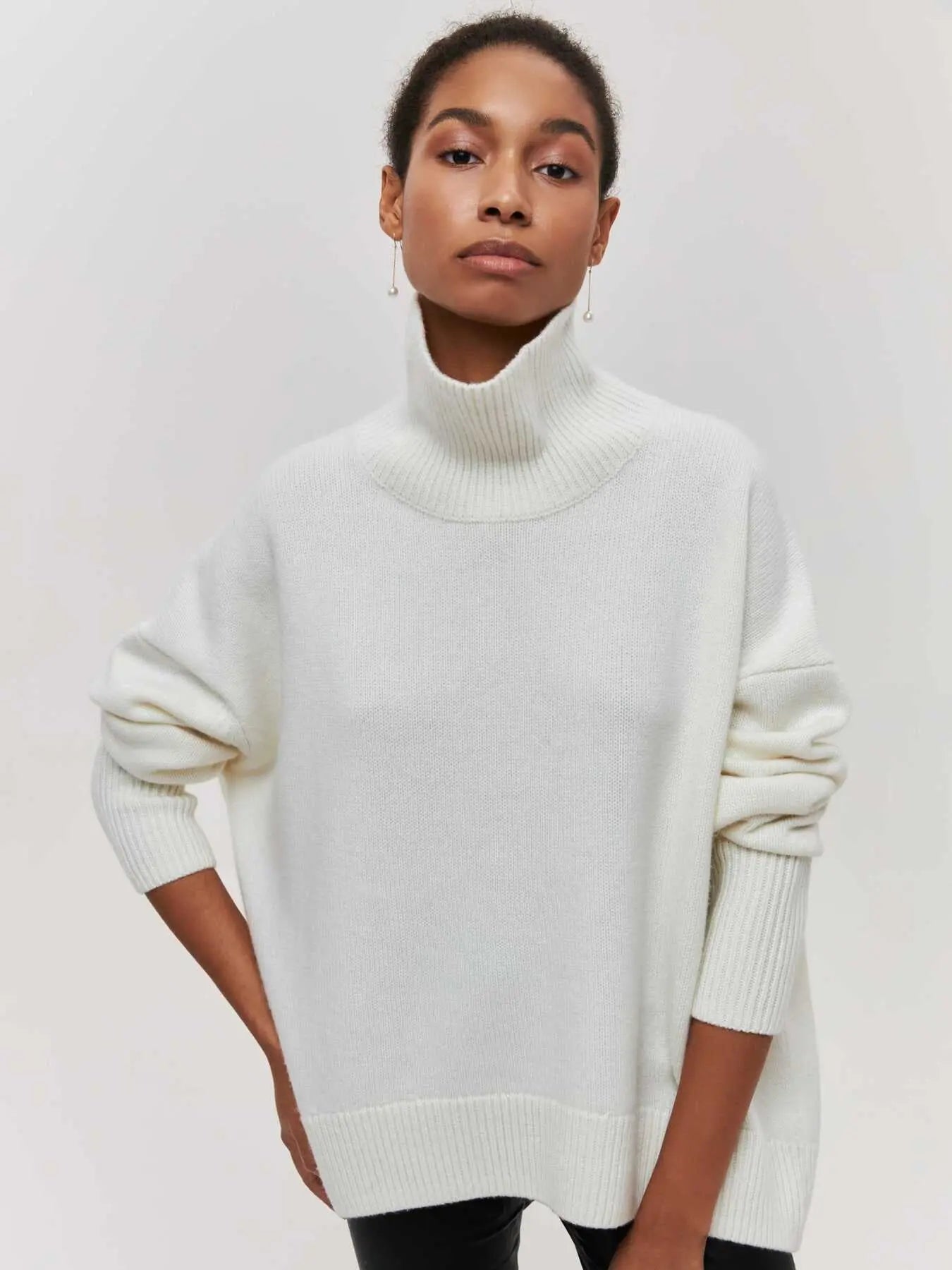 Women's Oversized Turtleneck Sweater