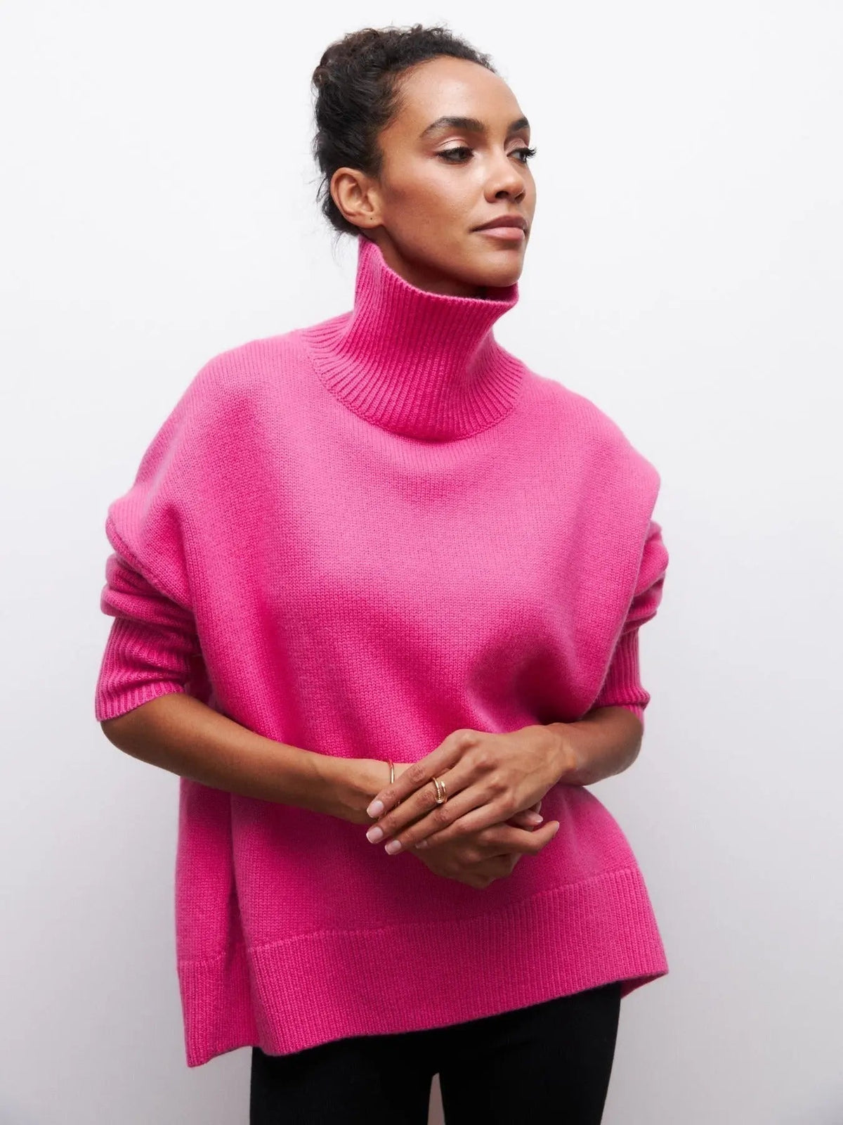 Women's Oversized Turtleneck Sweater