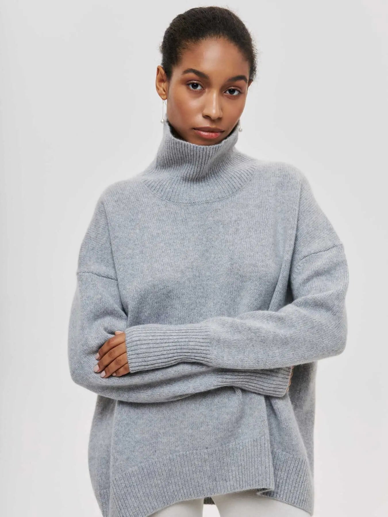 Women's Oversized Turtleneck Sweater