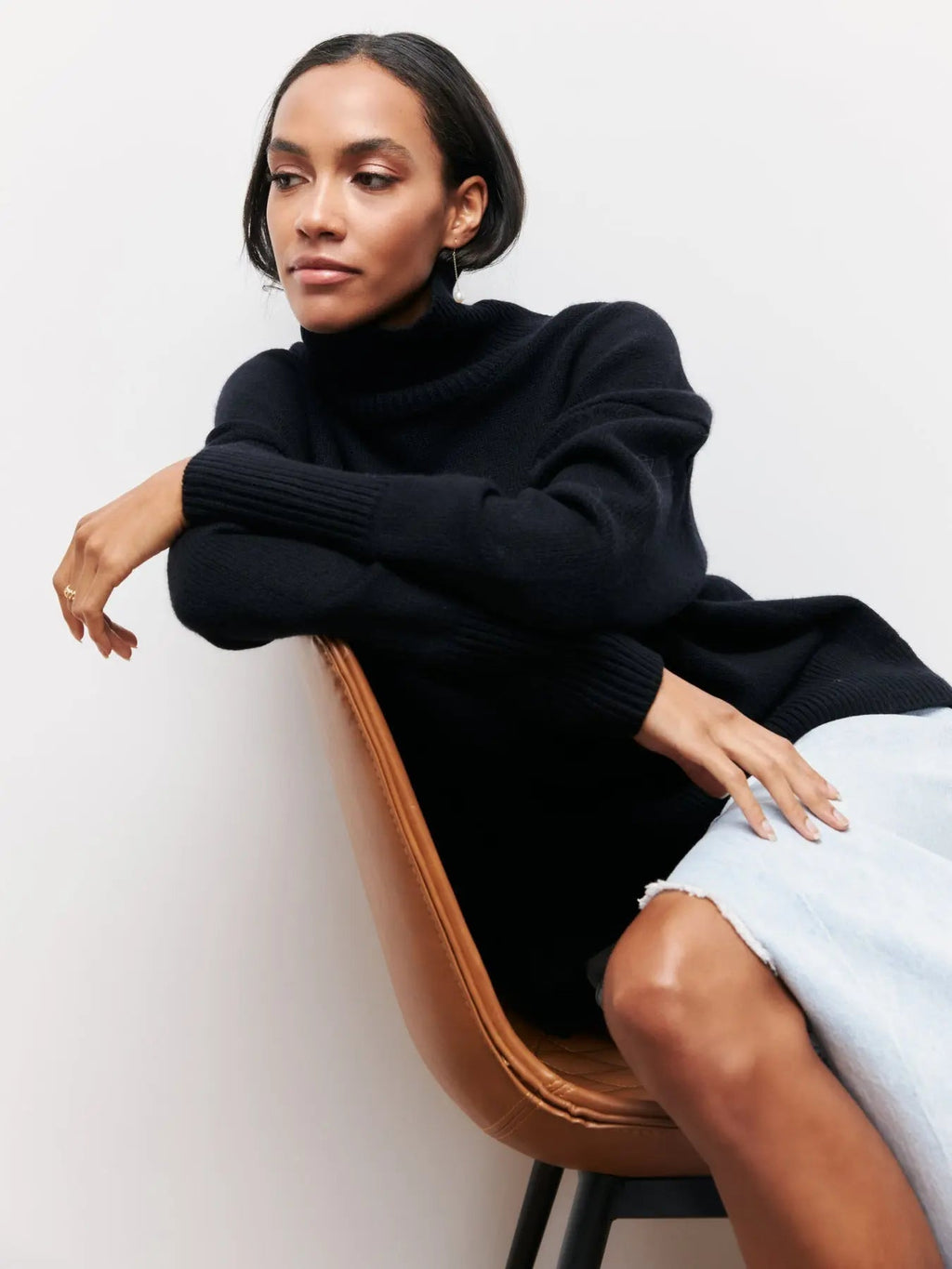 Women's Oversized Turtleneck Sweater