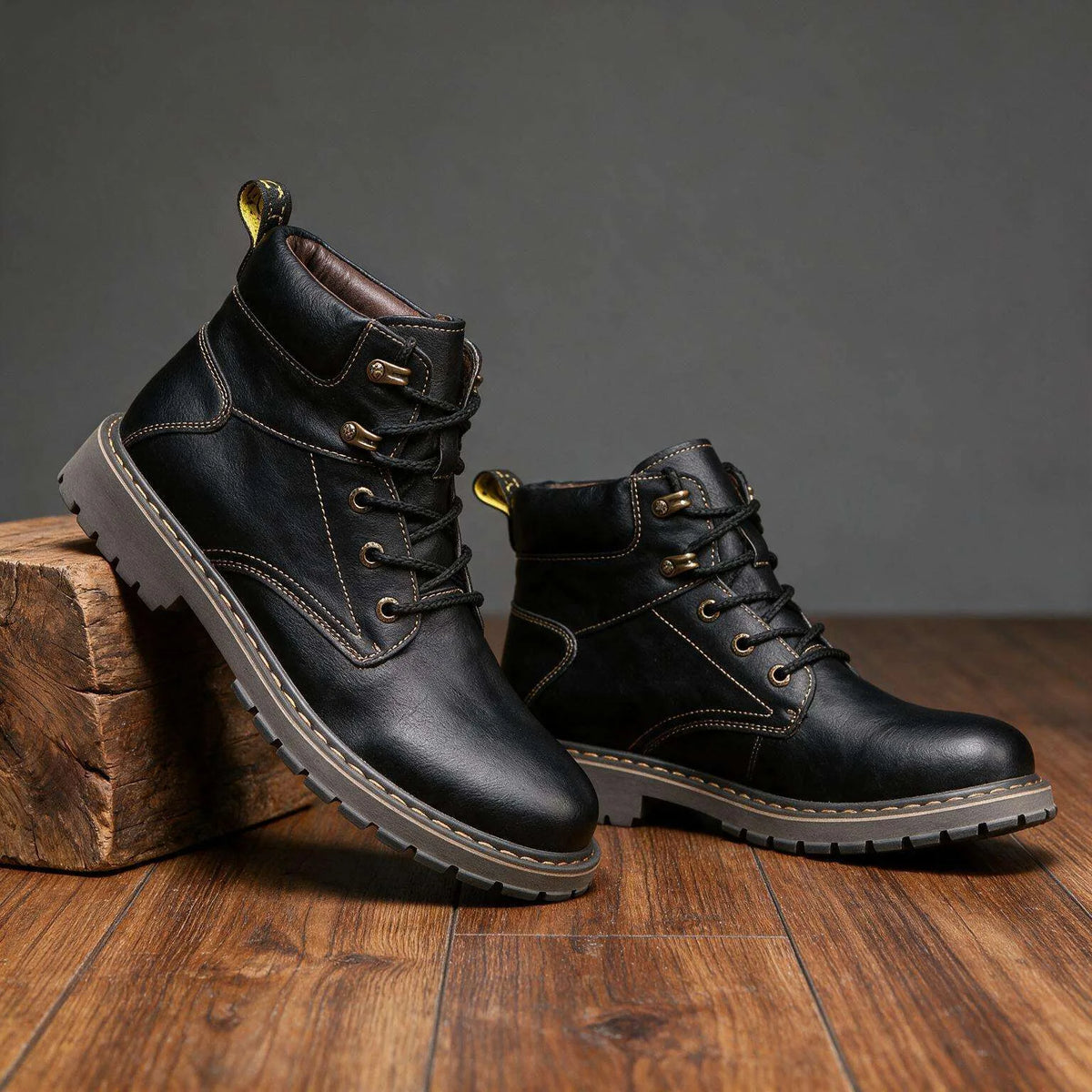 Men's Leather Combat Boots