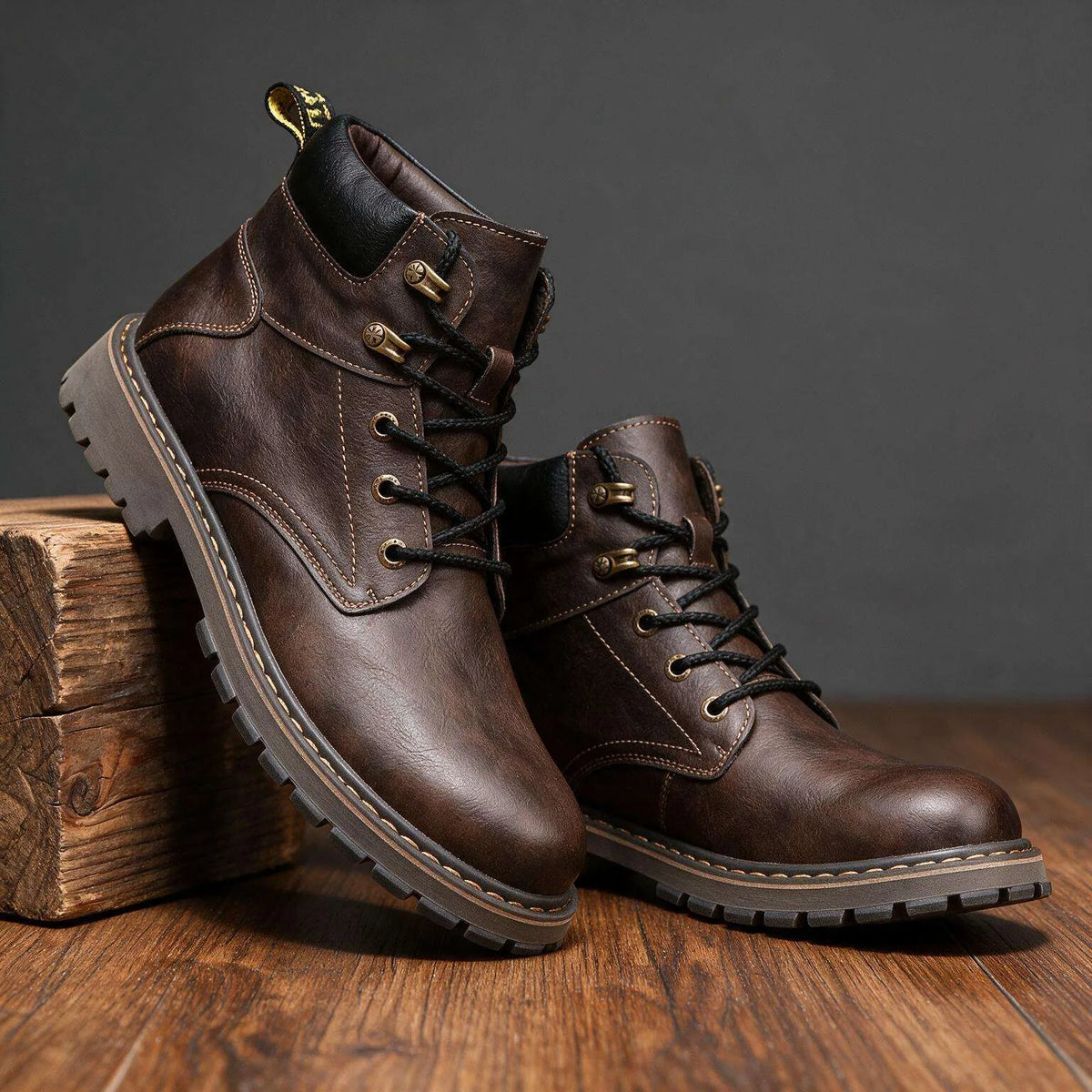 Craven | Men's Leather Combat Boots
