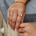 Crystal White Blossom Ring