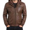 Dane | Men's Leather Bomber Jacket
