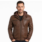Dane | Men's Leather Bomber Jacket