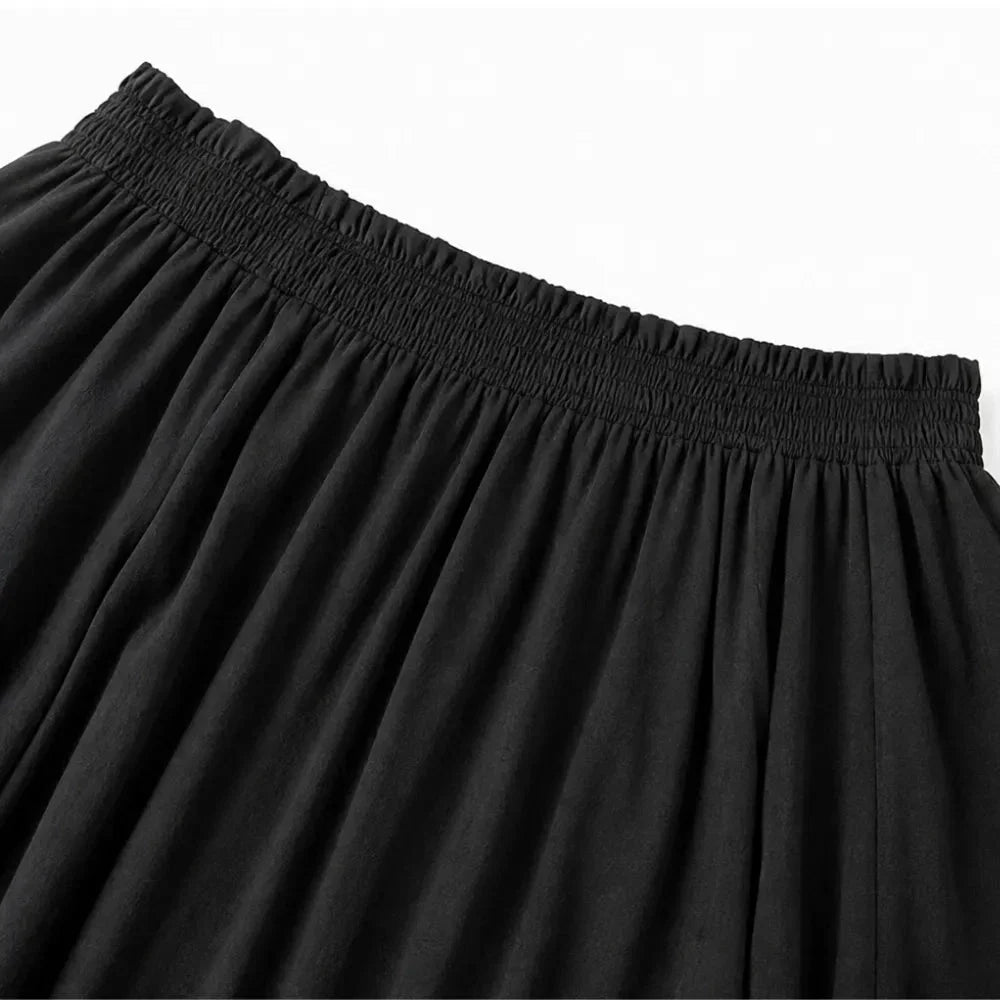 Women's Wide Leg Pants & Off-Shoulder Top Set
