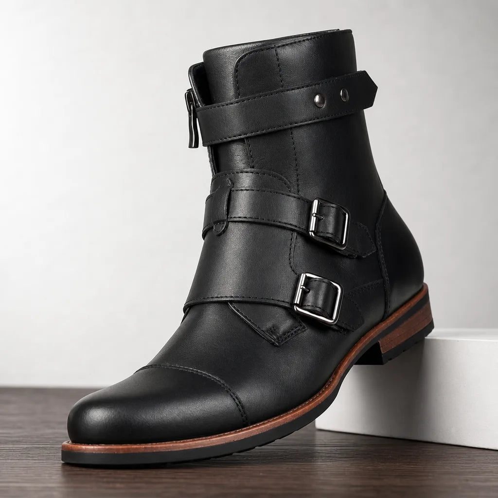 Dashiell | Men's Strap Moto Boots