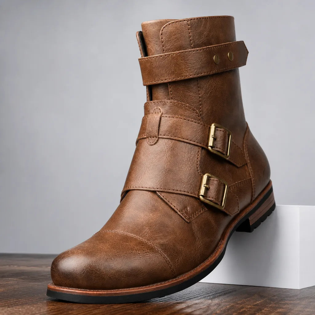 Dashiell | Men's Strap Moto Boots