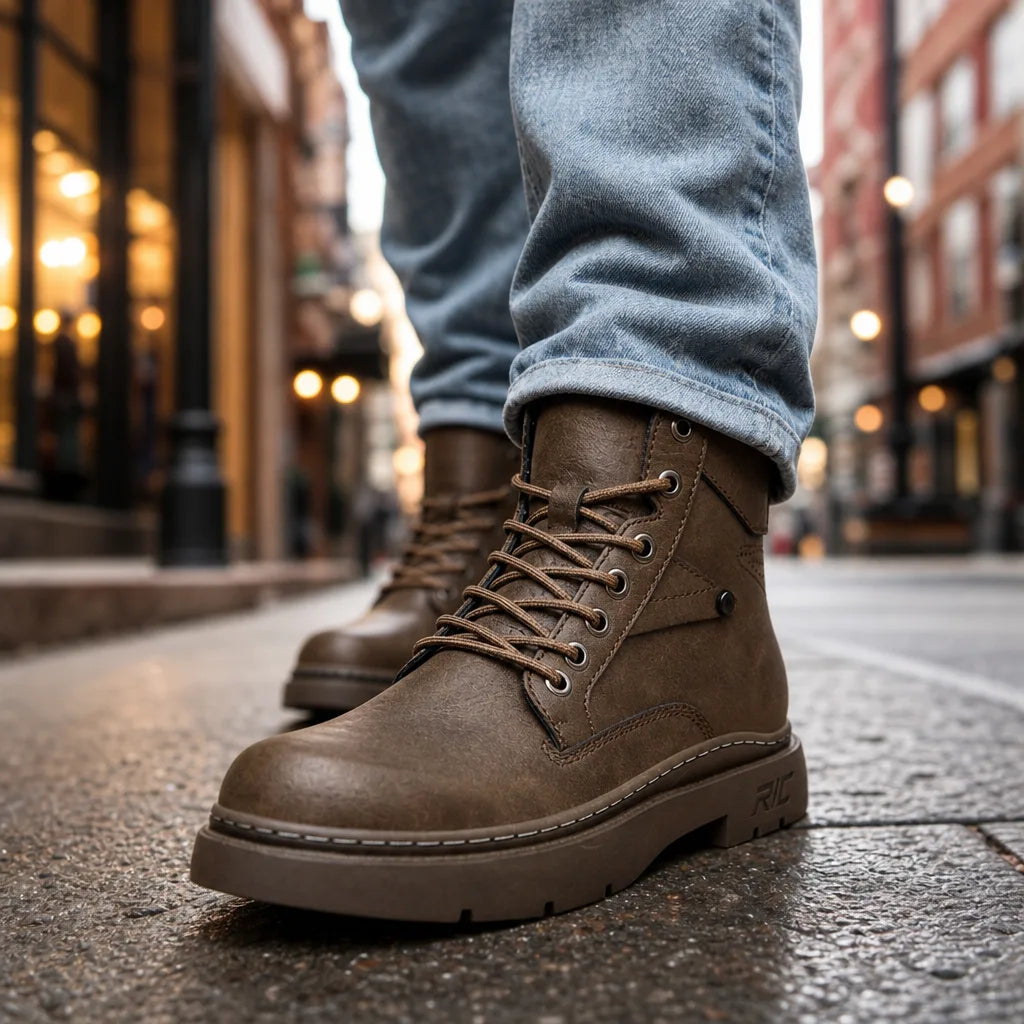 David | Men's Leather Work Boots