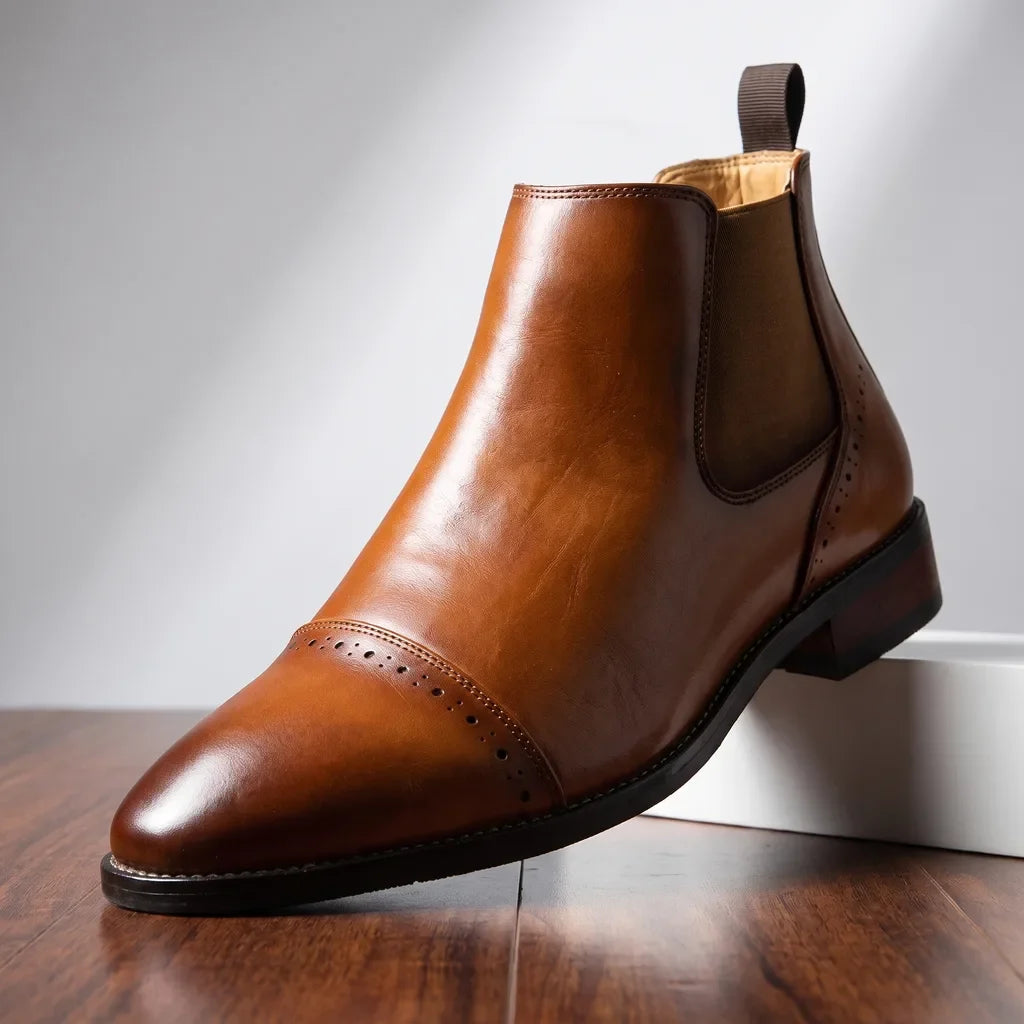 Donovan | men's Luxury Cap-Toe Boots