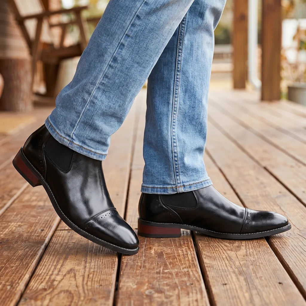 Donovan | men's Luxury Cap-Toe Boots