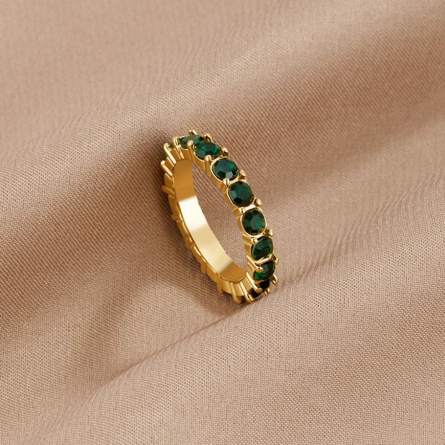 Green Beauty Crystal Ring