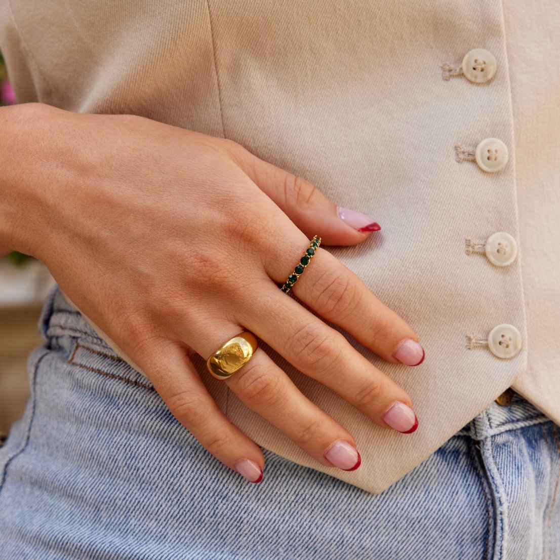 Green Beauty Crystal Ring