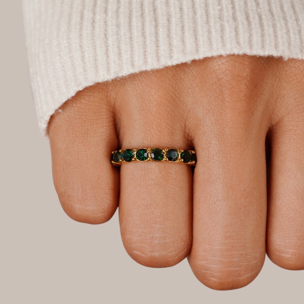 Green Beauty Crystal Ring
