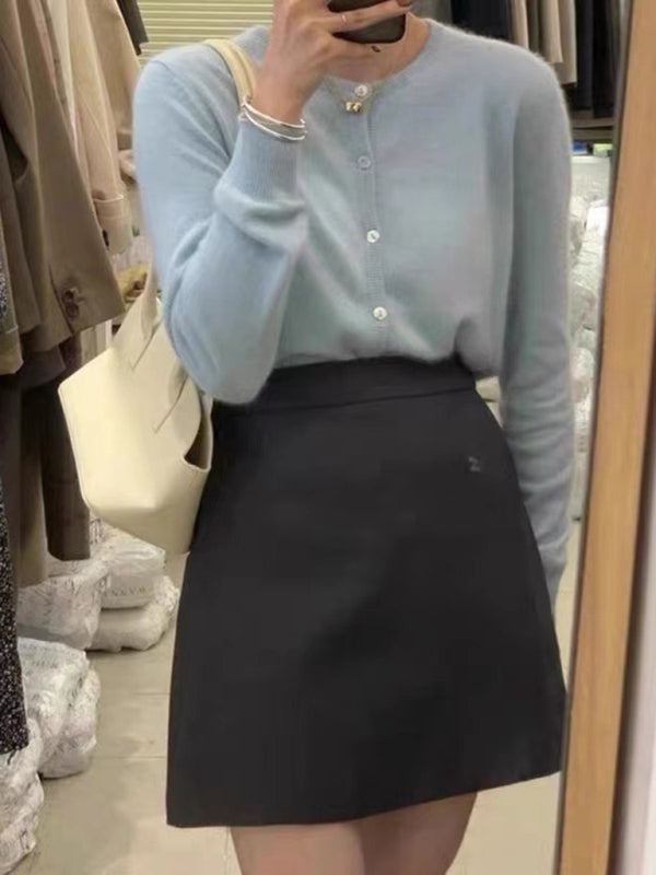 Women's V-Neck Button Cardigan