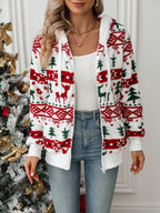 Coraline | Cozy Christmas Hooded Zip Cardigan