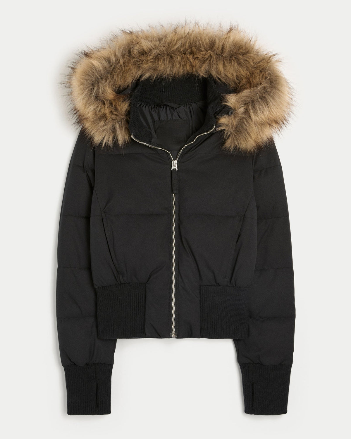 Women's Cropped Hooded Puffer Jacket