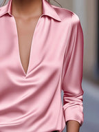Premium V-Neck Blouse