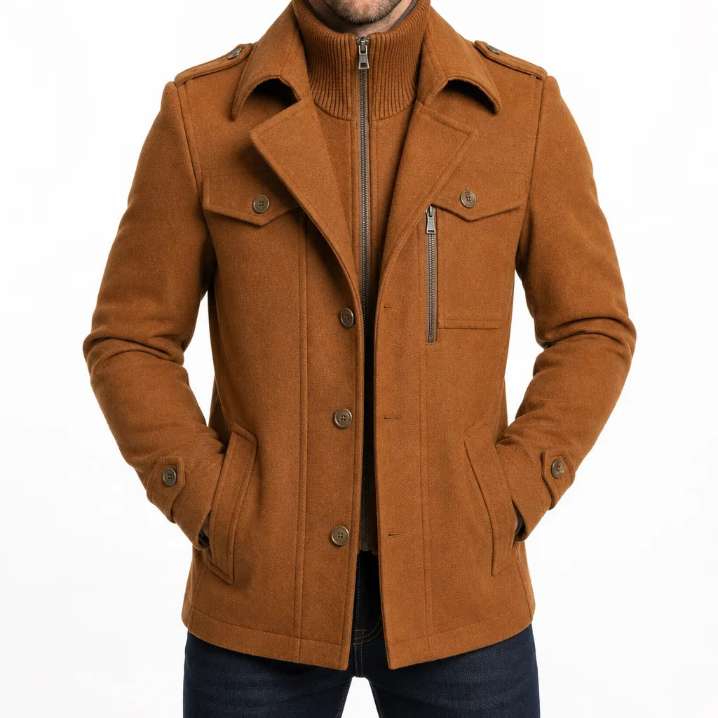 Fleming | Men's Double Collar Overcoat