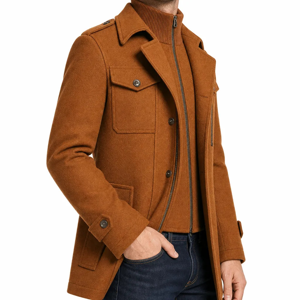 Fleming | Men's Double Collar Overcoat