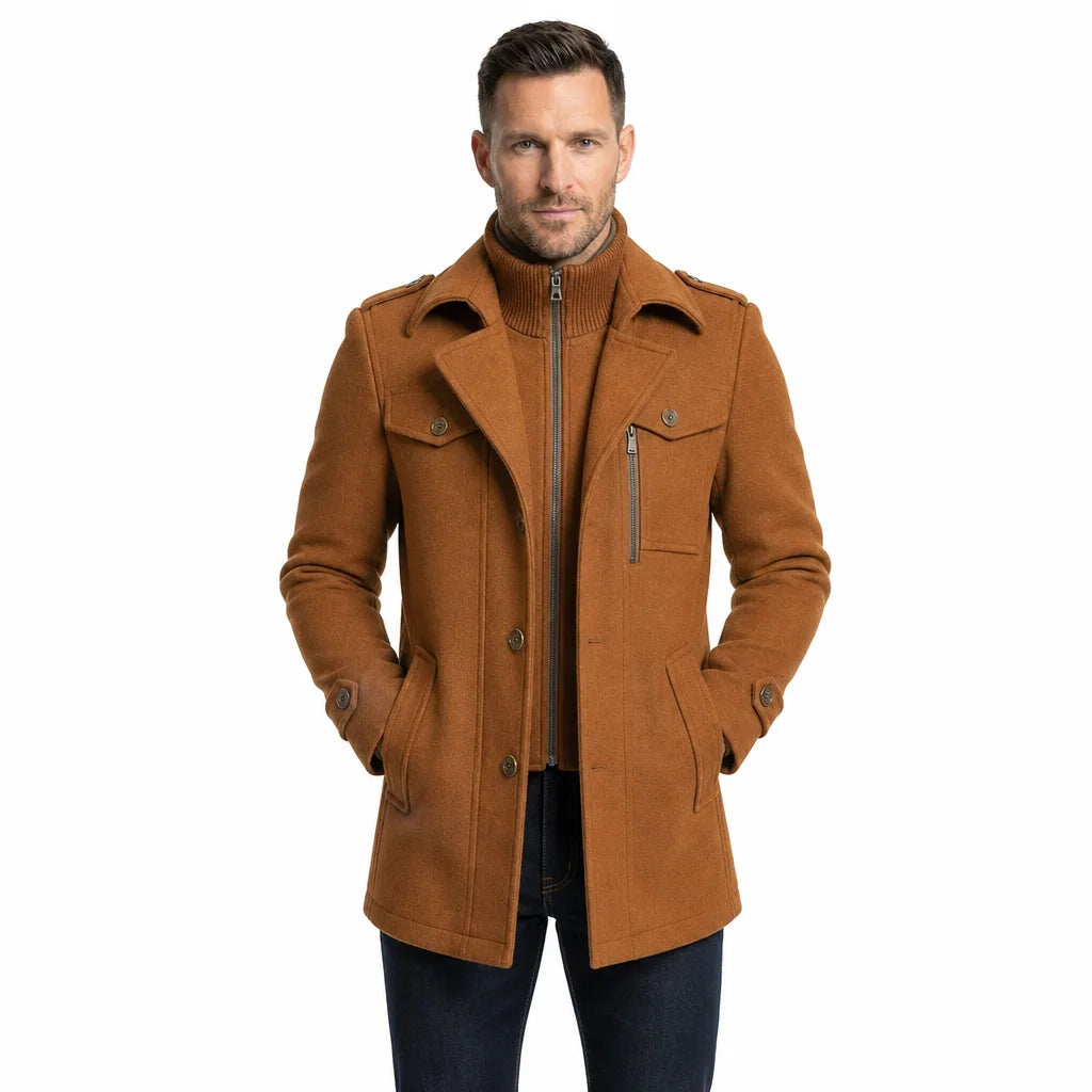 Fleming | Men's Double Collar Overcoat