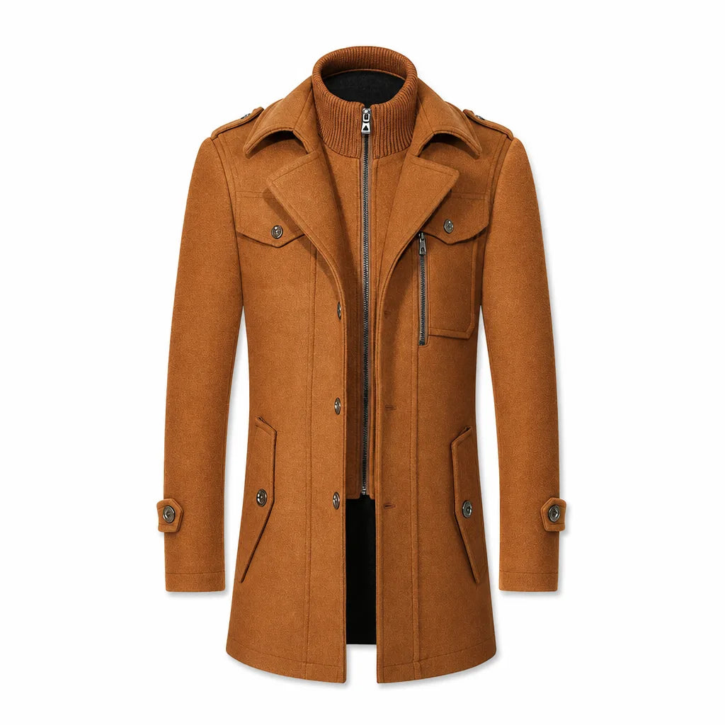 Fleming | Men's Double Collar Overcoat