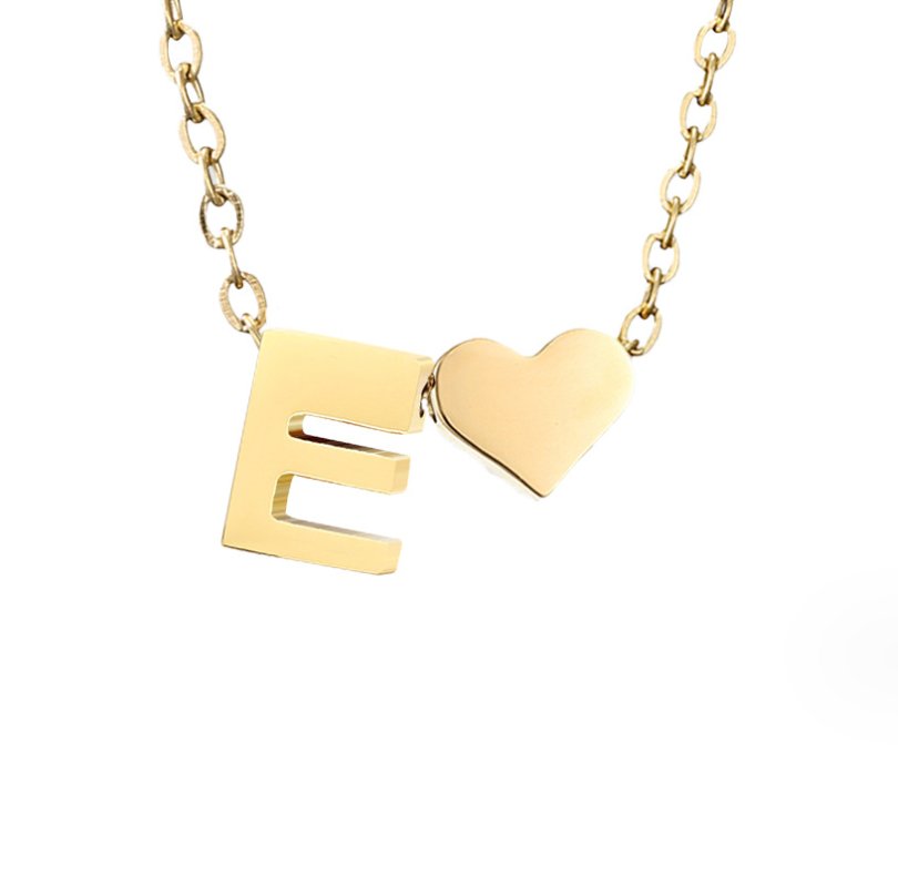 Forever Love & Letter Necklace
