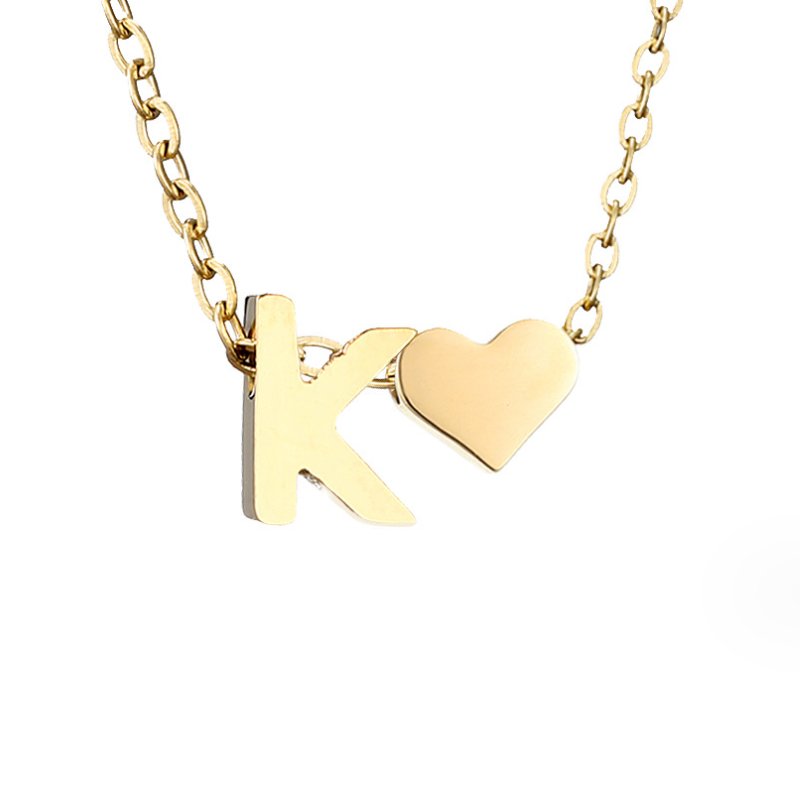 Forever Love & Letter Necklace