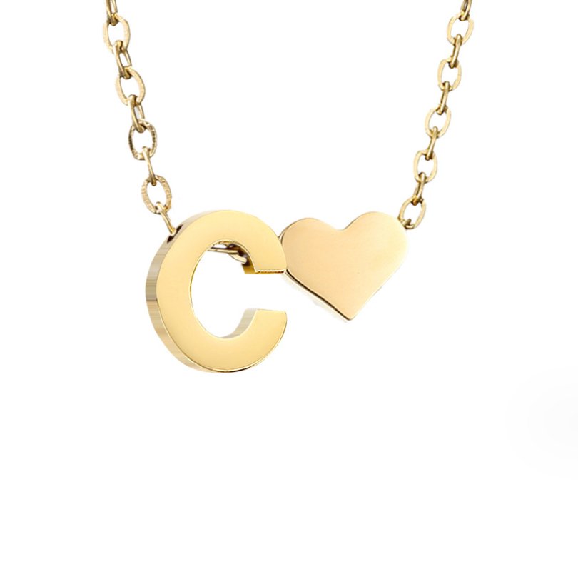 Forever Love & Letter Necklace