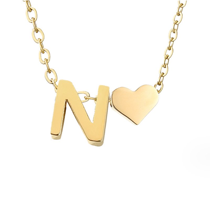 Forever Love & Letter Necklace