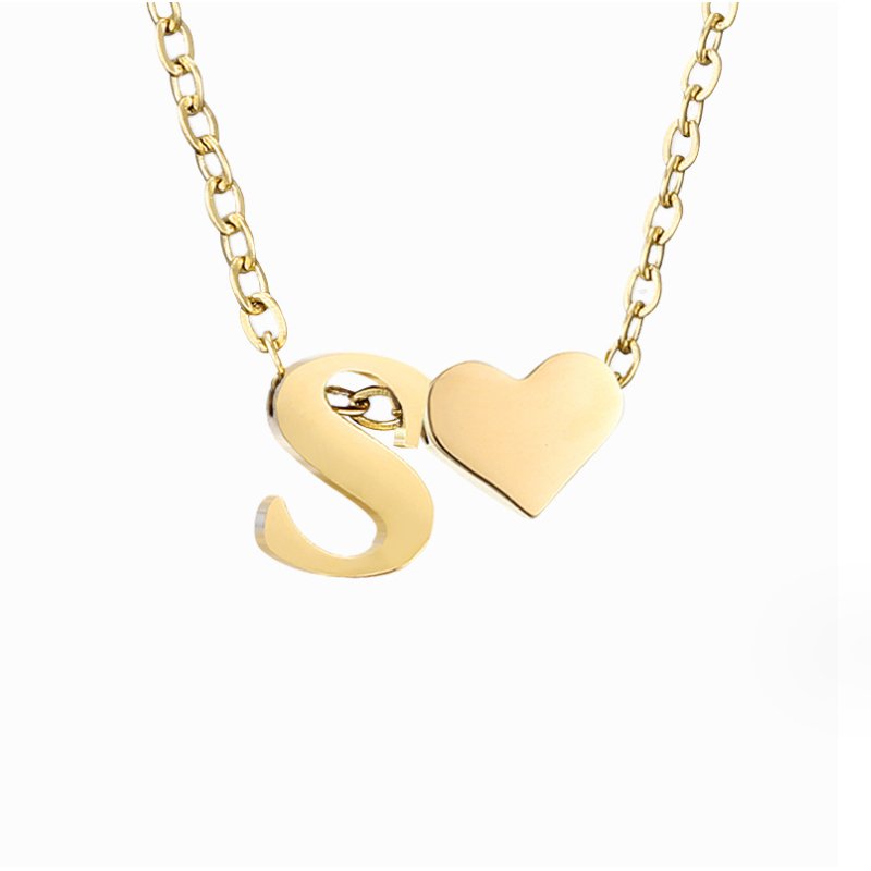 Forever Love & Letter Necklace