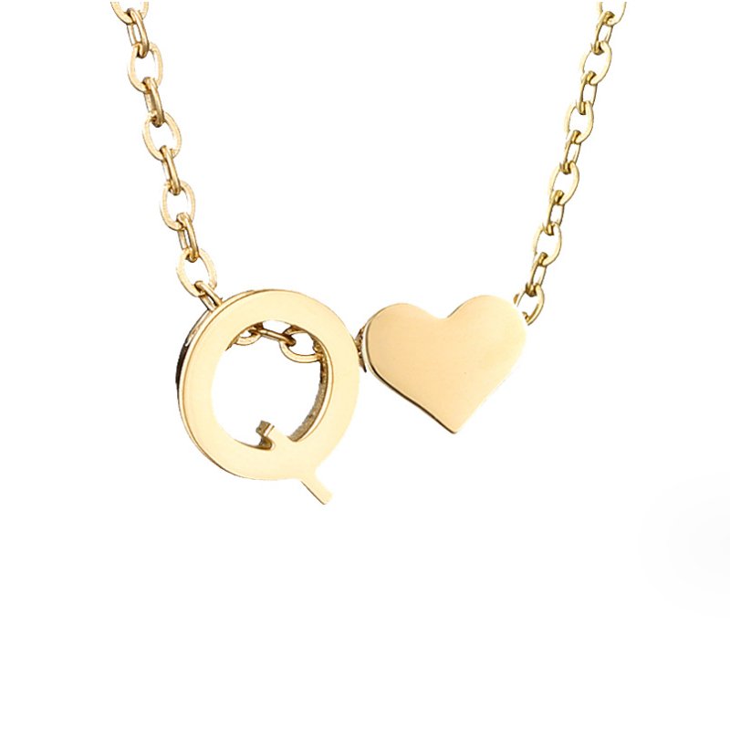 Forever Love & Letter Necklace