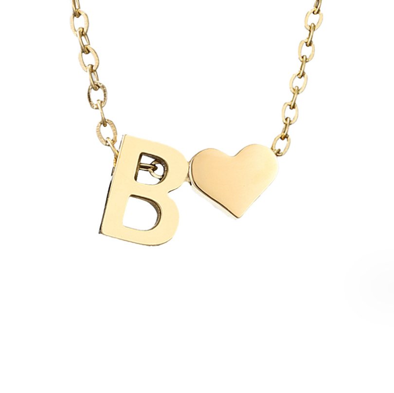 Forever Love & Letter Necklace