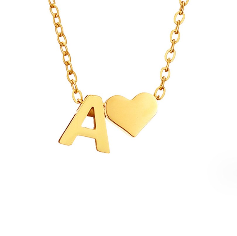 Forever Love & Letter Necklace