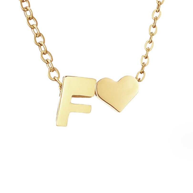 Forever Love & Letter Necklace