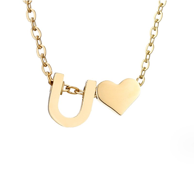 Forever Love & Letter Necklace