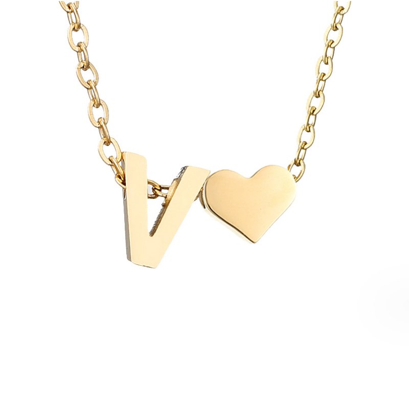 Forever Love & Letter Necklace