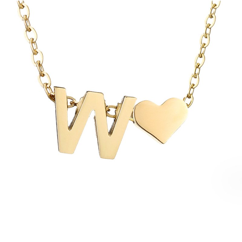 Forever Love & Letter Necklace