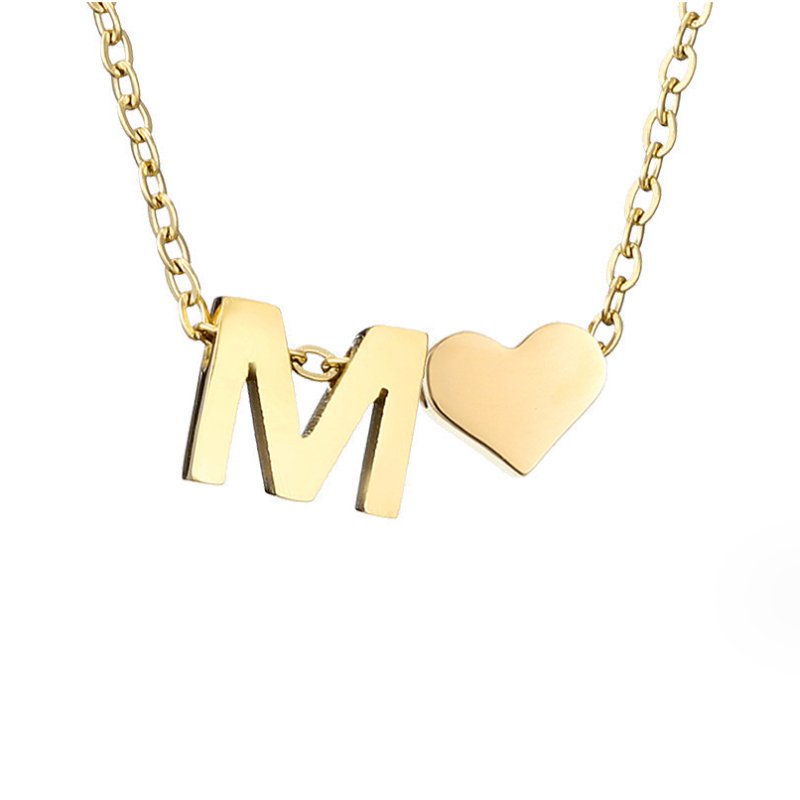 Forever Love & Letter Necklace
