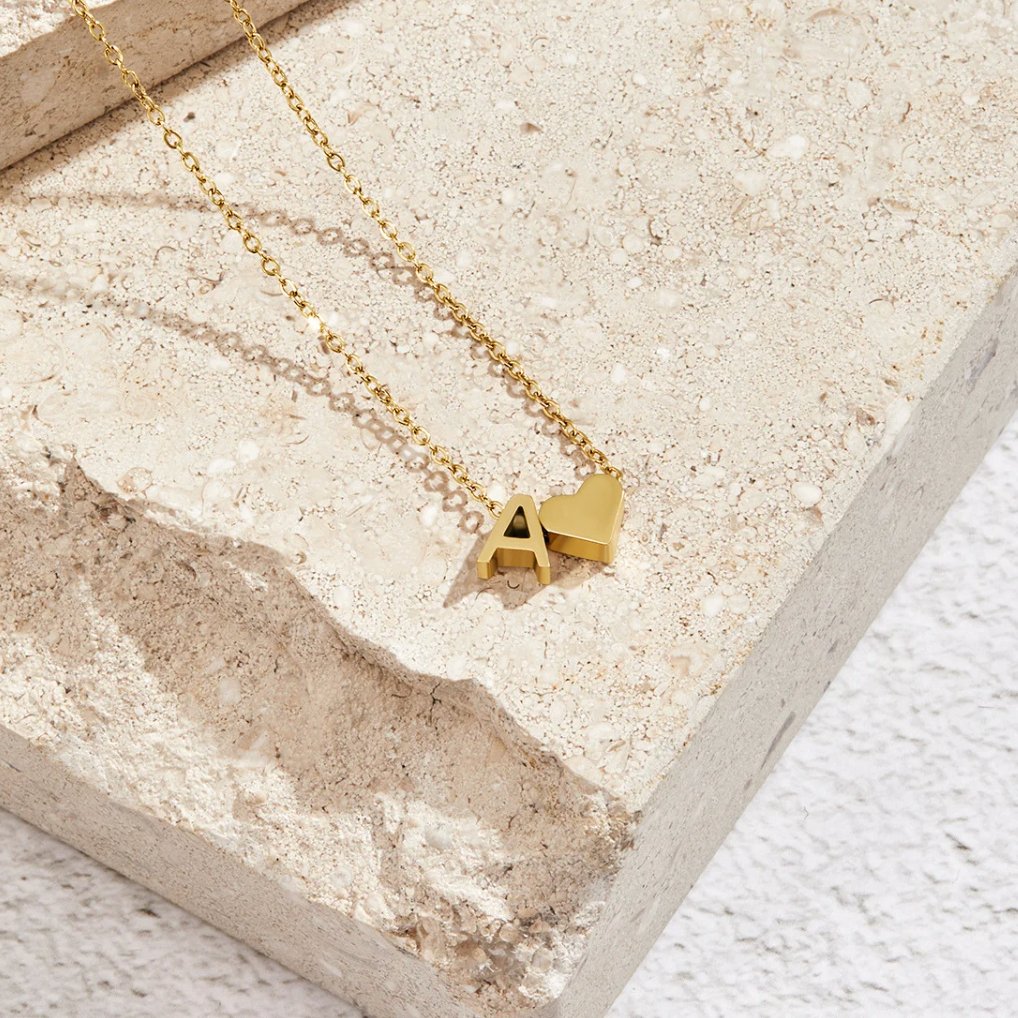 Forever Love & Letter Necklace