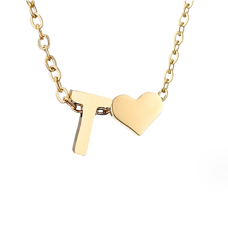 Forever Love & Letter Necklace